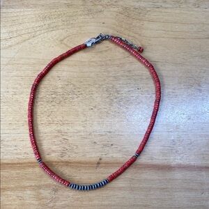 Genuine Red Coral and Sterling Necklace🌺Navajo